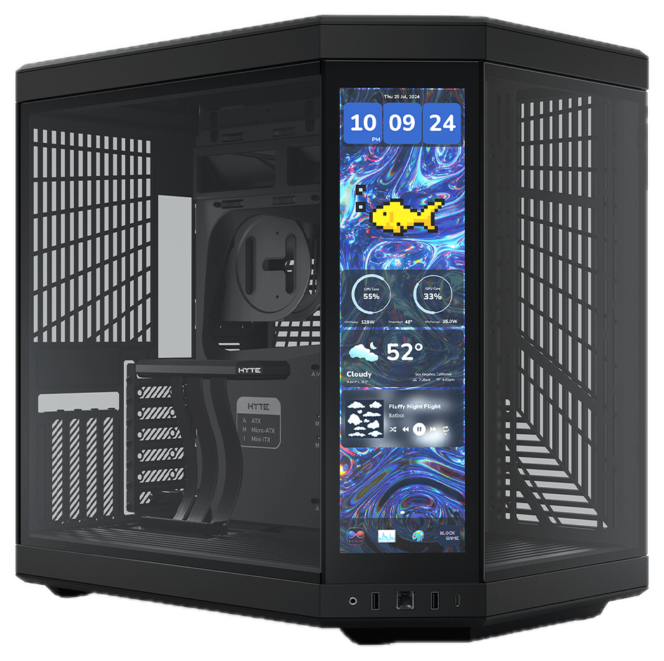 HYTE Y70 Touch case in black
